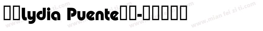 全包Lydia Puente字体字体转换